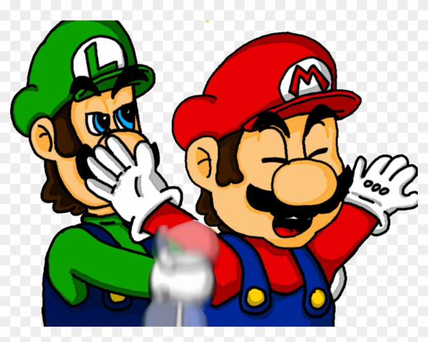 Luigi Tickling Mario By Emeffy - Tickling Mario Clipart