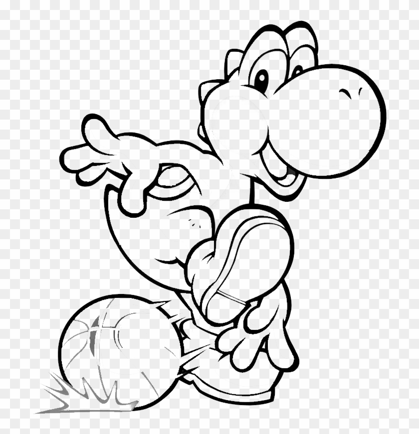 Yoshi Mario Kart Coloring Coloring Pages