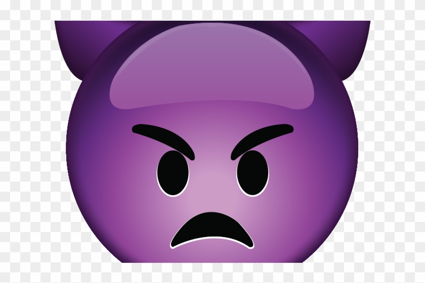Angry Emoji Clipart Devil - Purple Devil Emoji Mad - Png Download #2316963