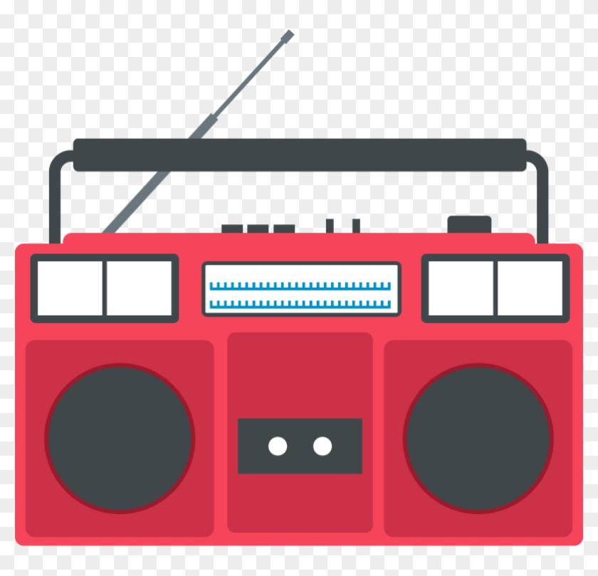 Image Freeuse Stock Boombox Clipart Cassette Tape - Boombox Vector - Png Download #2317687