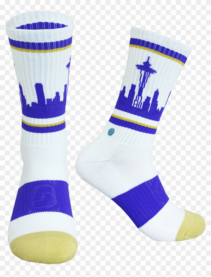 Seattle Skyline Socks - Hockey Sock Clipart #2318352