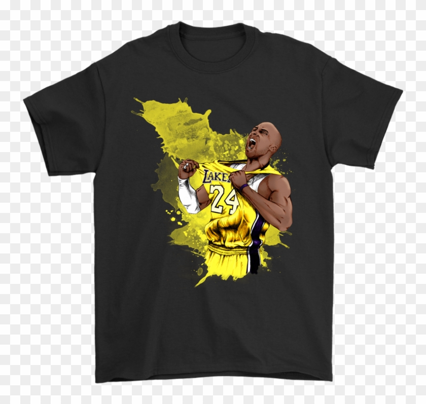 Gildan Mens T-shirt / Black / S Kobe Watercolor Shirt Clipart #2318722