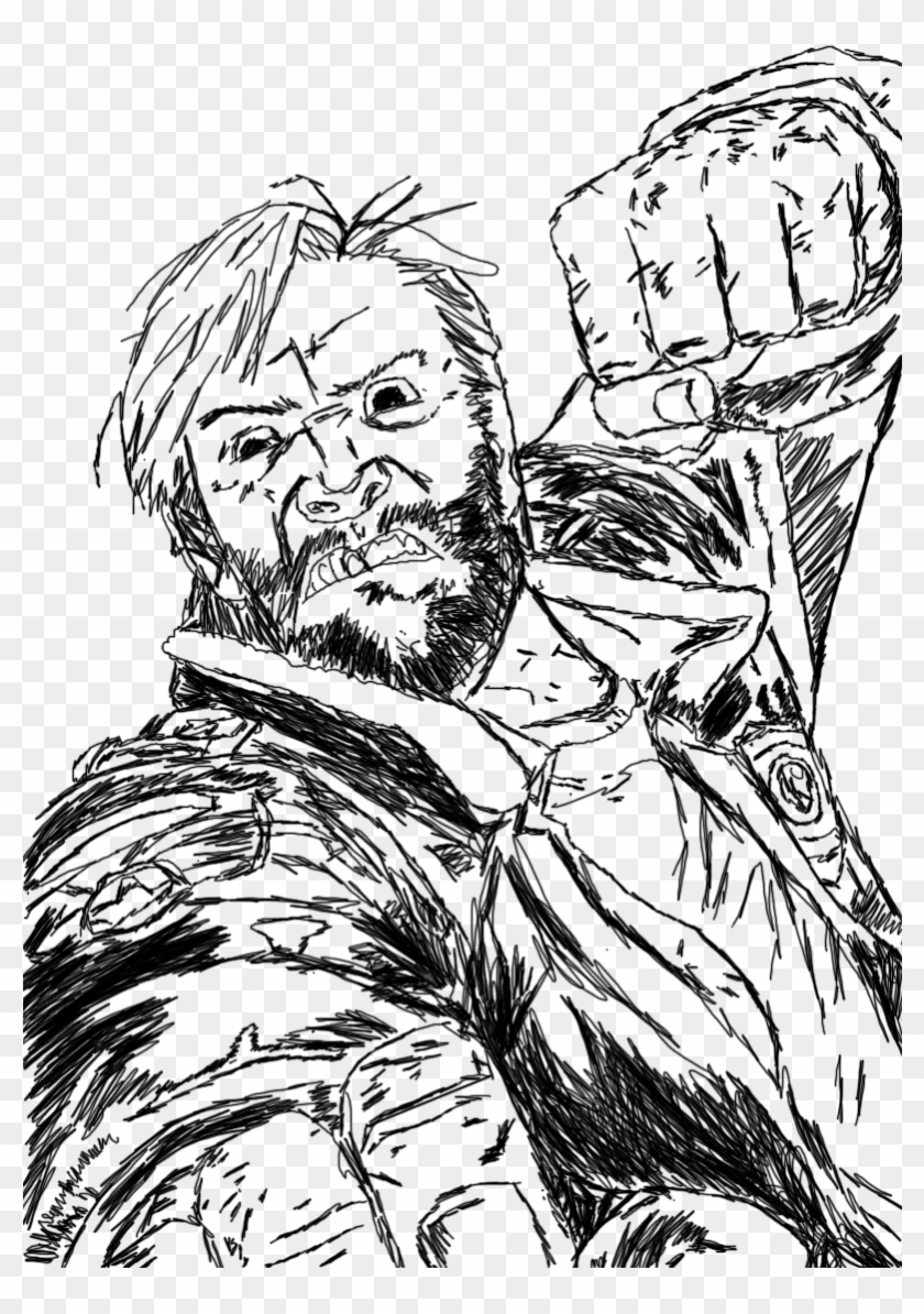 Rick Grimes Sketch By - Draw Rick Grimes Comics Clipart #2318919