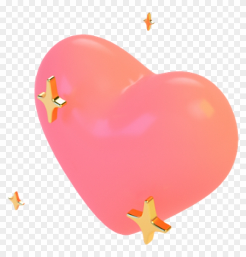 Tumblr Heart Corazon Star Estrella Emoji Whatsapp Emoti - Aesthetic Hearts Png Clipart #2319536