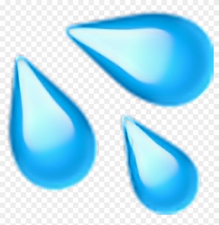 #tears #emoji #cry #crybaby #whatsappemoji #tumblr - Sweat Droplets Emoji Clipart