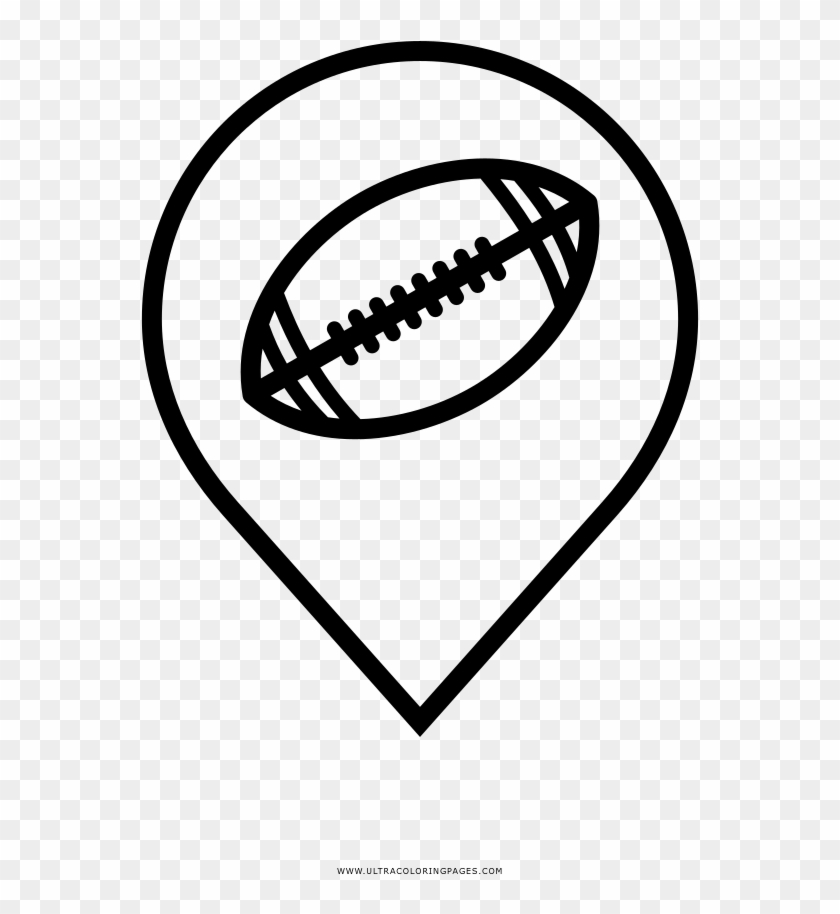 Football Field Coloring Page Clipart