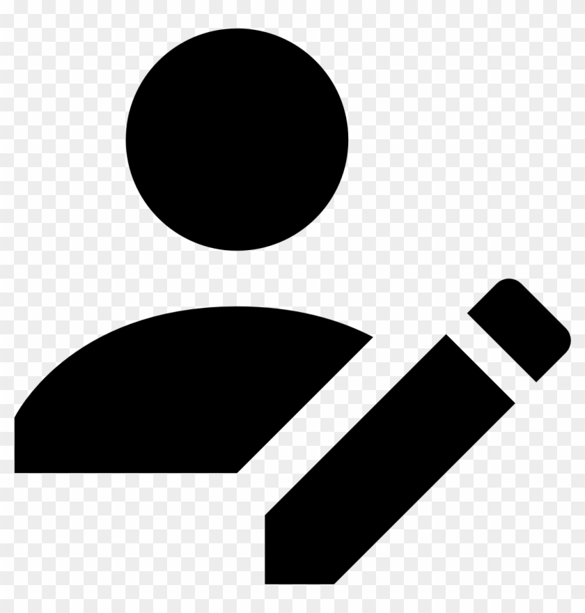 Images Of Icon Black - Edit Profile Icon Png Clipart