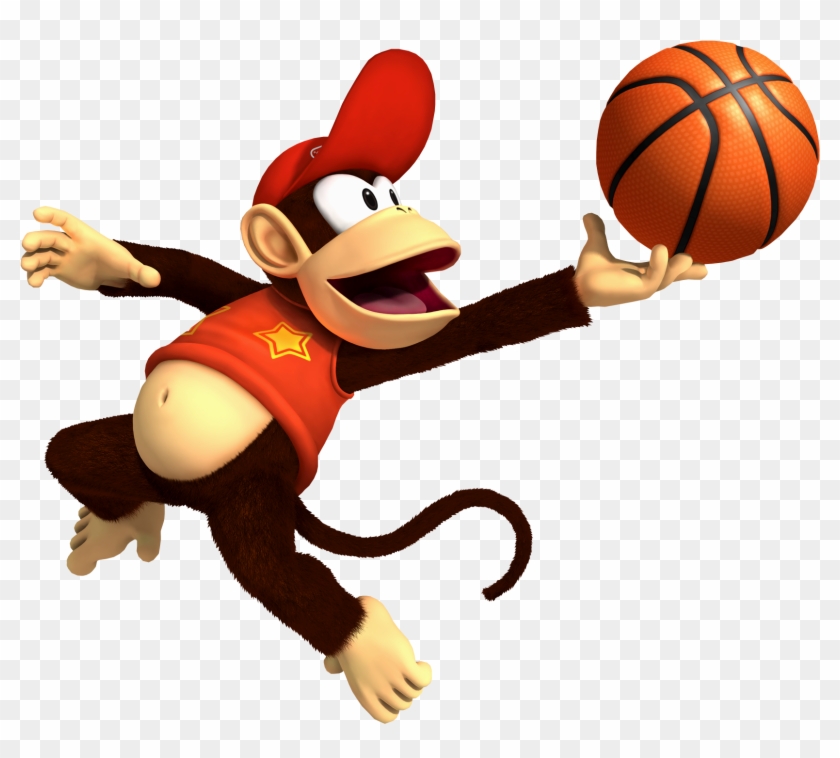 Diddy Kong Png - Mario Sports Mix Diddy Kong Clipart #2322014