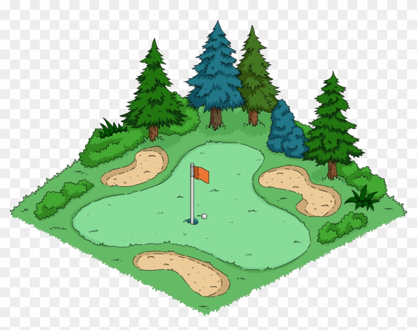 Golf Course - Illustration Clipart #2322520