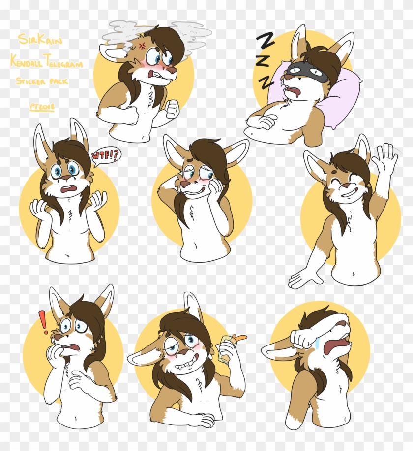 Kendall Telegram Stickers - Cartoon Clipart