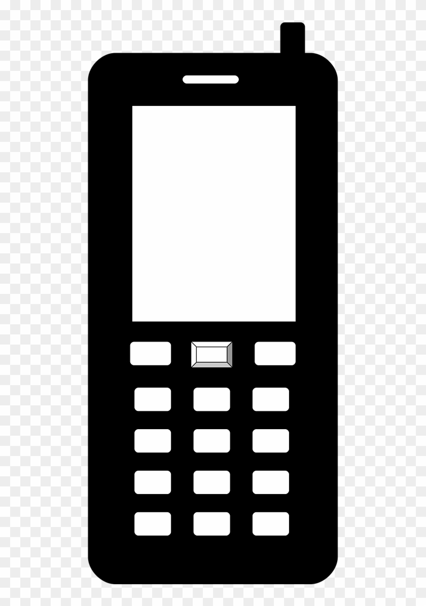 Mobile Icon Vector Png - Cell Phone Symbol Png Clipart #2322784