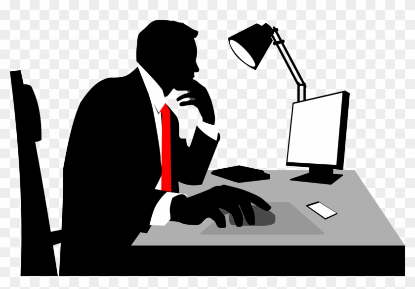 Office Png - Working In Office Png Clipart