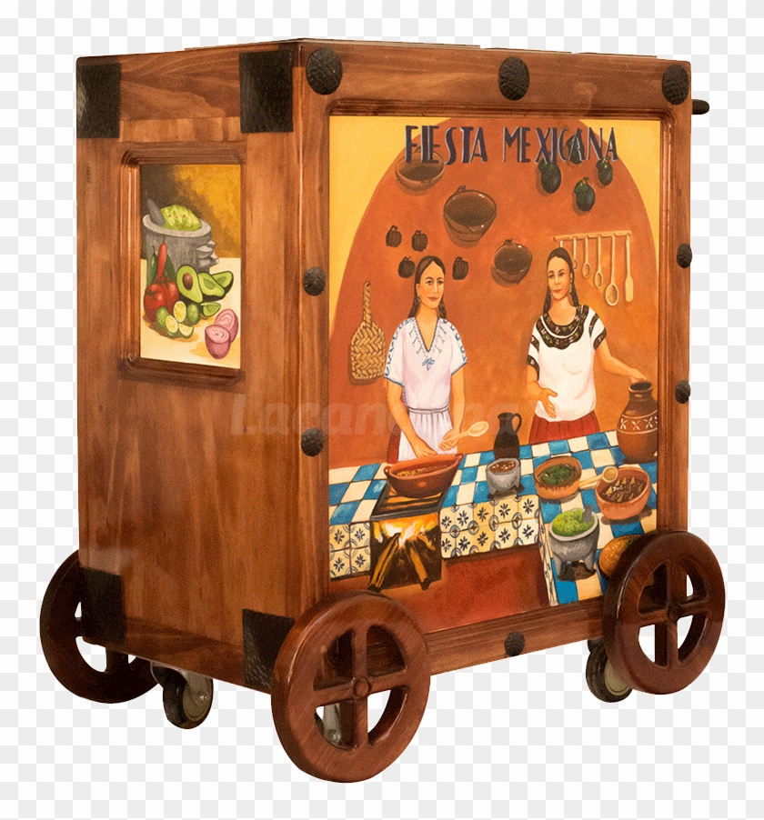 Cocineras Mexicanas Guacamole Cart Clipart