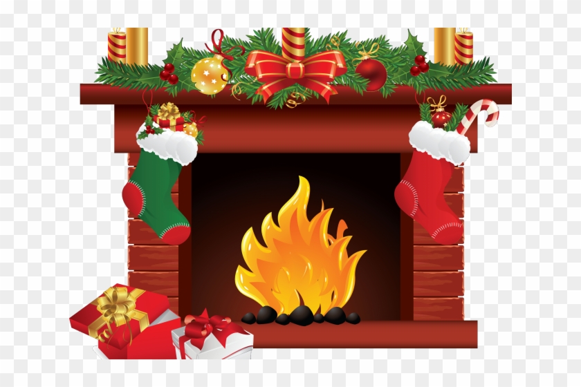 Merry Christmas Clipart Fireplace - Tu Vu Le Petit Bonhomme Paroles - Png Download