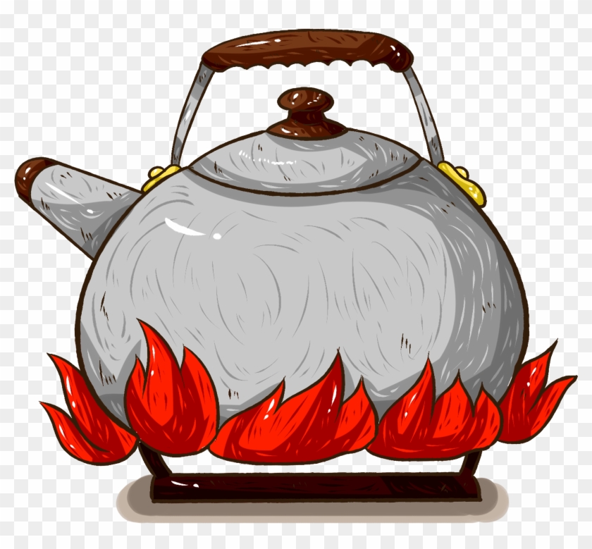 Hand Painted Commercial Daily Necessities Kettle Png - Чайник Пнг Clipart #2324688