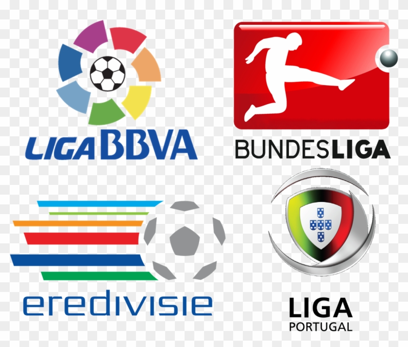 Euro League Lockup - Top 5 Leagues Soccer Clipart