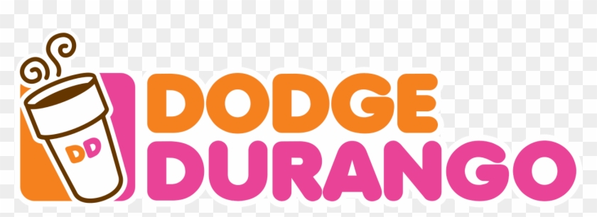 Dodge Durango Donuts Text Pink Font Logo - Dunkin Donuts Clipart #2325388