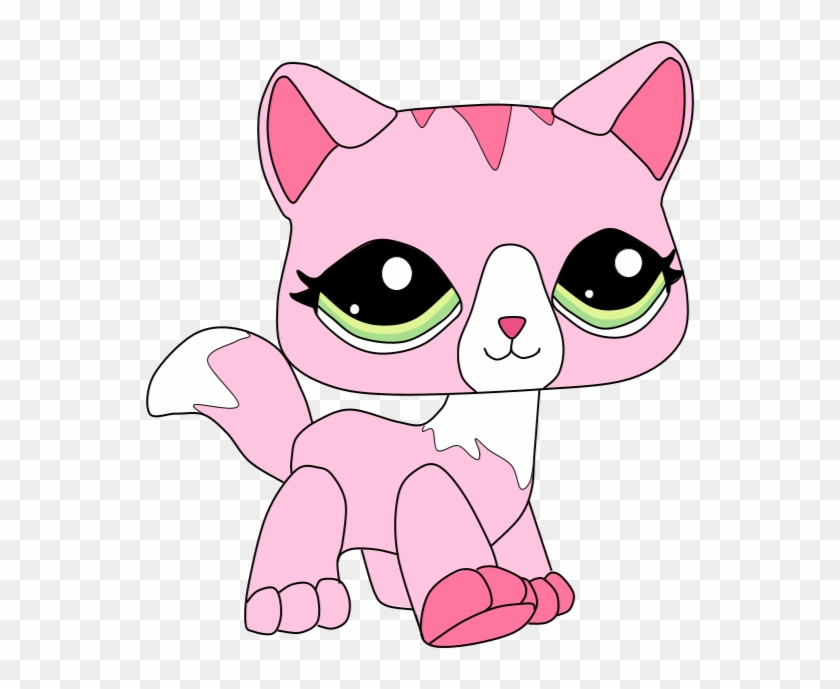 Google Vector Library Stock - Lps Pink Cat Png Clipart #2325937