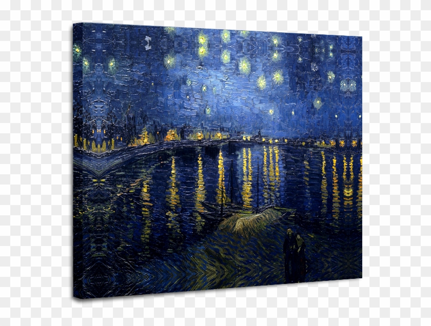 Van Gogh Starry Night Reproduction Painting - Starry Night Over The Rhone Clipart