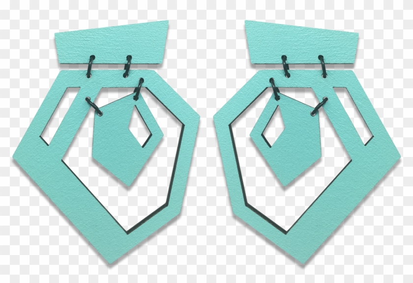 Jewel Turquoise - Earrings Clipart #2326269