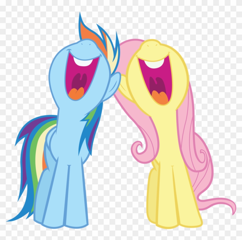 Plenty Of Wonderful Creatures That Soar In The Sky - Rainbow Dash And Fluttershy Singing Clipart