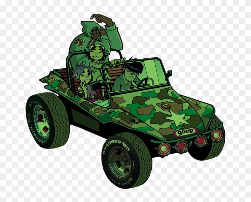 I Attempted To Create A 3d Model Of The Gorillaz Geep - Gorillaz Gorillaz Clipart