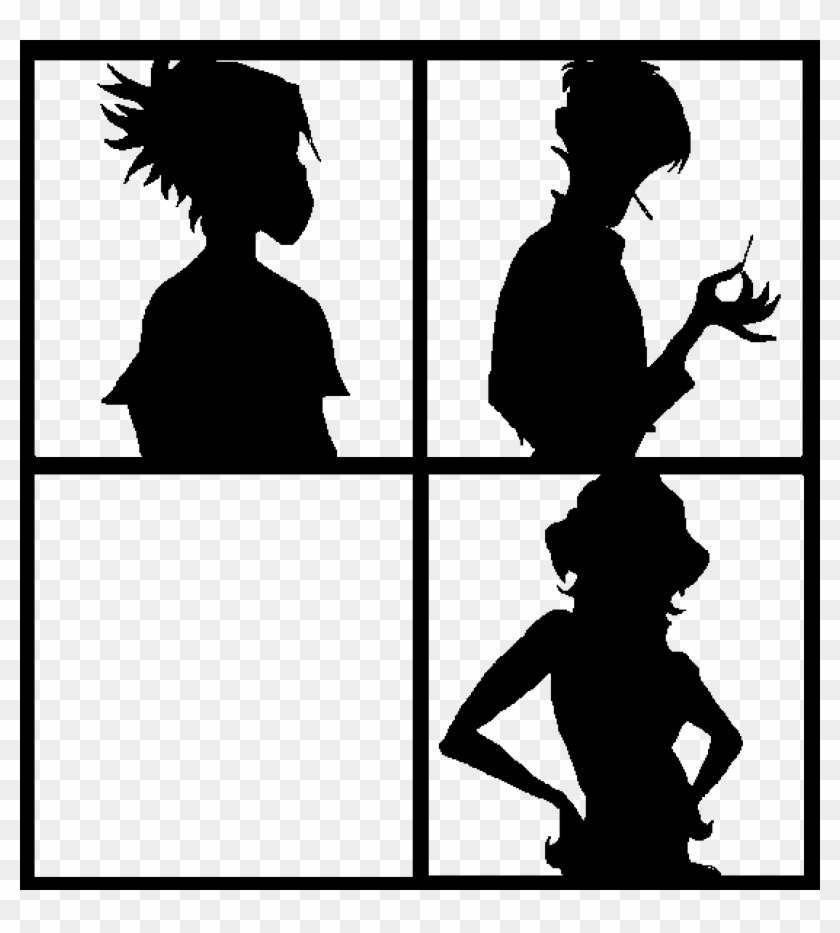 Gorillaz - Silhouette Clipart #2327356