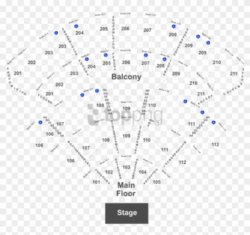 Free Png Seat Number Rosemont Theater Seating Chart ...