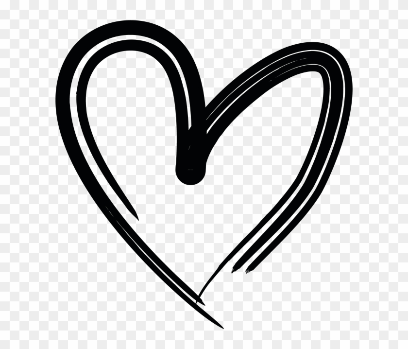 Hand Drawn Heart - Heart Icon Png Hand Drawn Clipart #2327867
