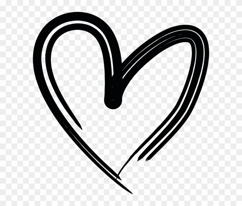Hand Drawn Heart - Heart Icon Png Hand Drawn Clipart