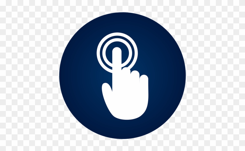 Hand Icon Sign Symbol Png And For - Click Button Icon Png Clipart
