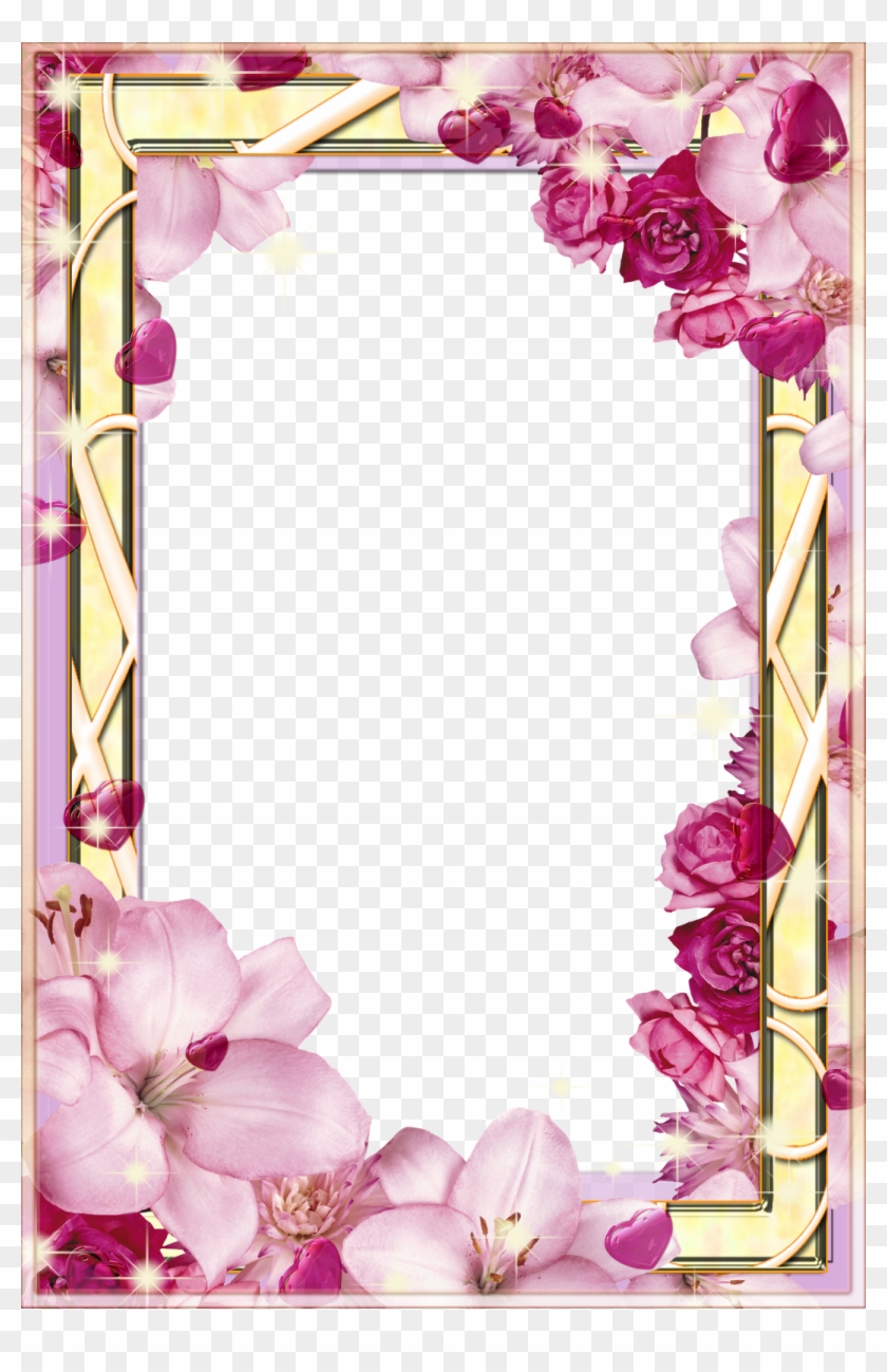 Resultado De Imagem Para Bordas De Flores - Flower Frames For Photoshop Clipart #2327965