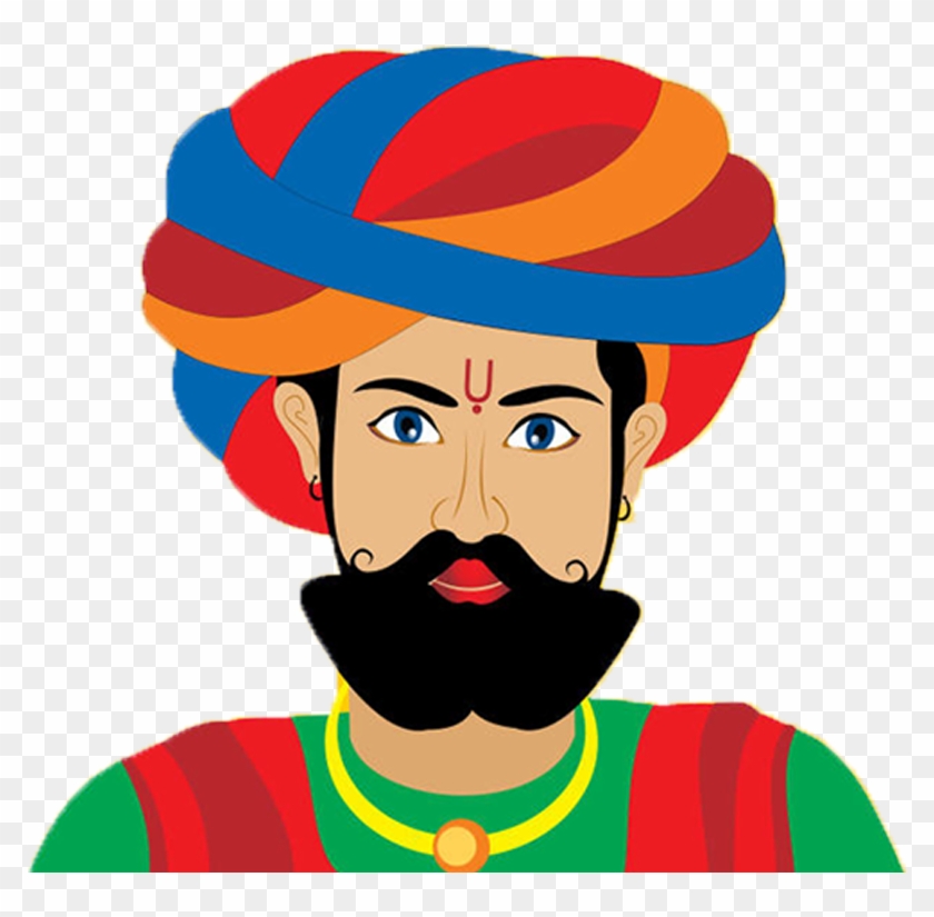 Indian Dresses - Rajasthani Men Clipart - Png Download