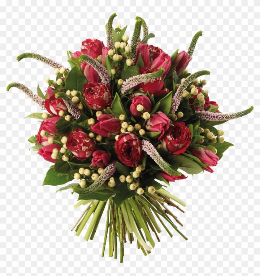 Clipart Library Rose Tulip A Of Flowers Gifts Transprent - Bouquet - Png Download