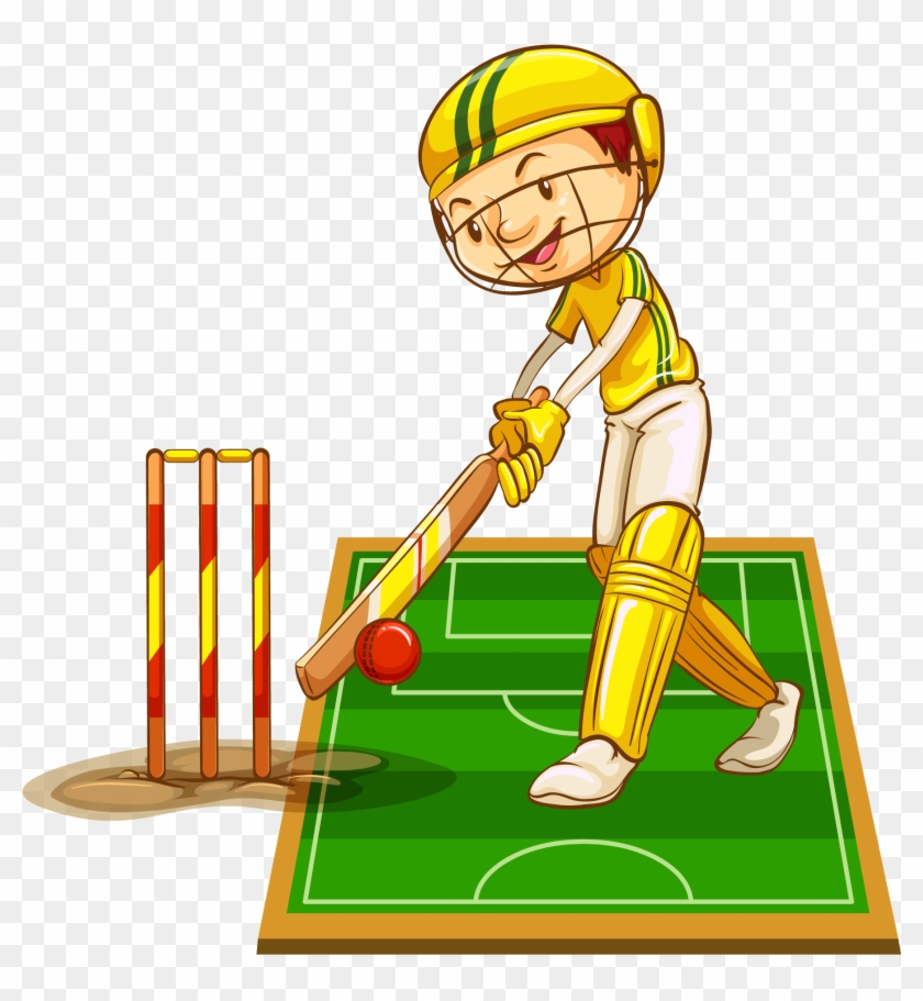 Cricket Bat Cricket Nets Stock Photography - Cricketer Character Clipart #2329714
