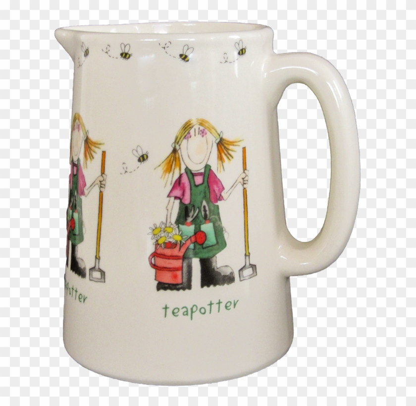 Tea Potter Jug 4bbb34f71d606 - Beer Stein Clipart #2329933