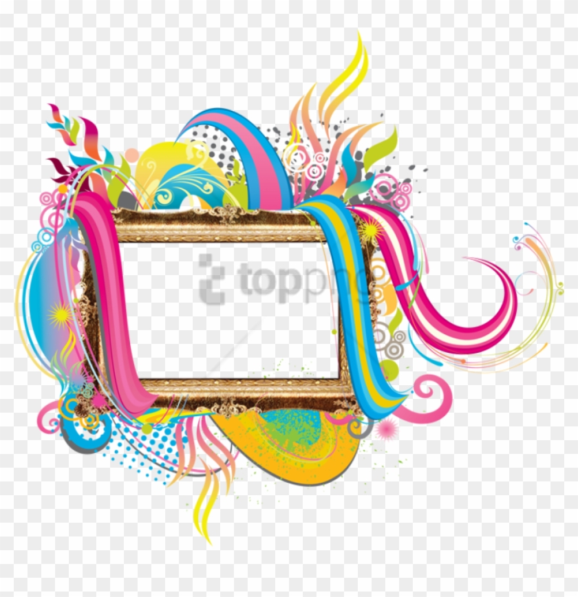 Free Png Colorful Frames And Borders Png Png Image - Colourful Photo Frames Png Clipart