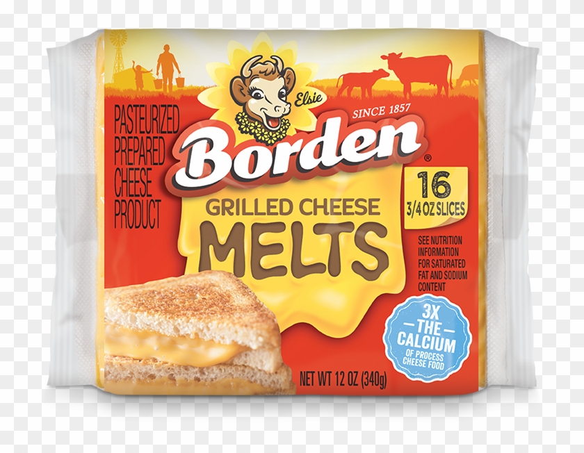 Borden Grilled Cheese Melts Color - Borden Clipart #2330901