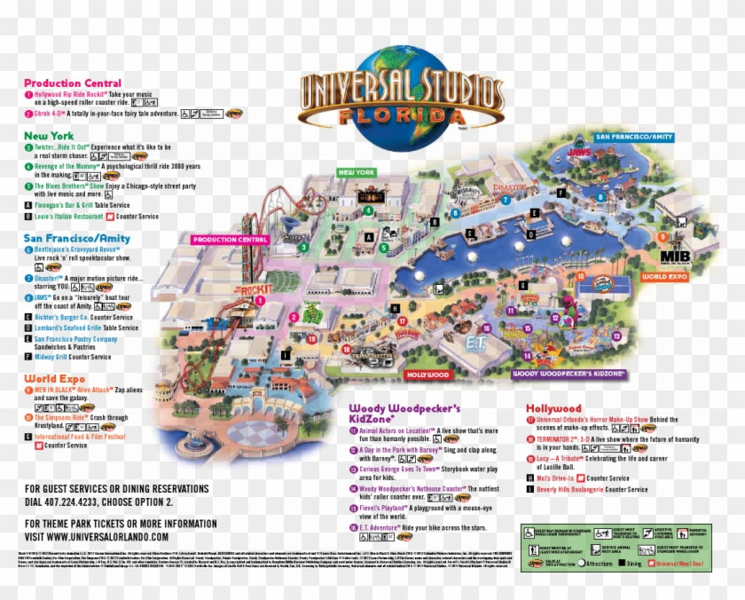 map of universal orlando Universal Orlando Park Map 2013 Universal Studios Orlando Park map of universal orlando