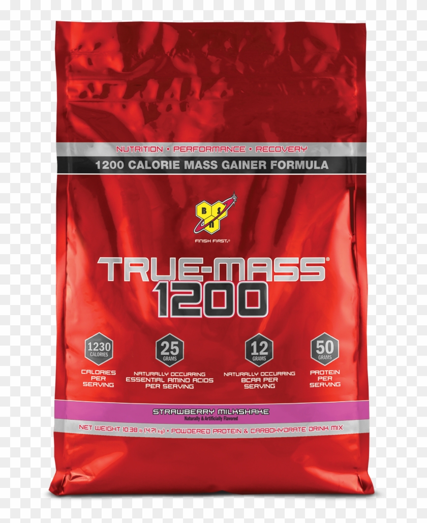 True Mass - True Mass 1200 Strawberry Milkshake Clipart