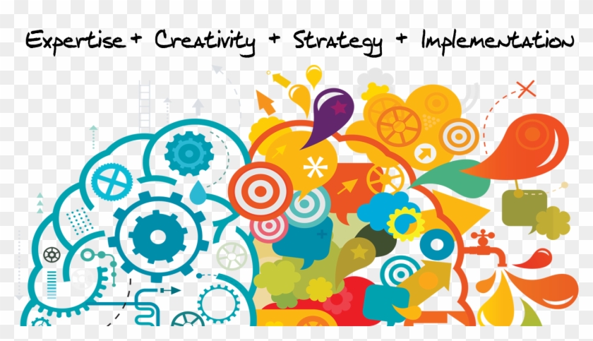 Online Marketing Clipart Creative Mind - Brain Creativity Png Transparent Png #2331588