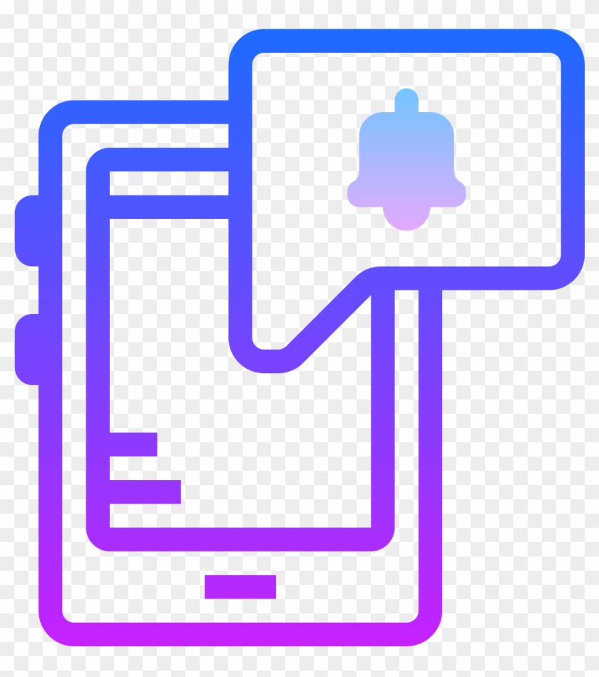 Push Notifications Icon - Push Notification Icon Clipart