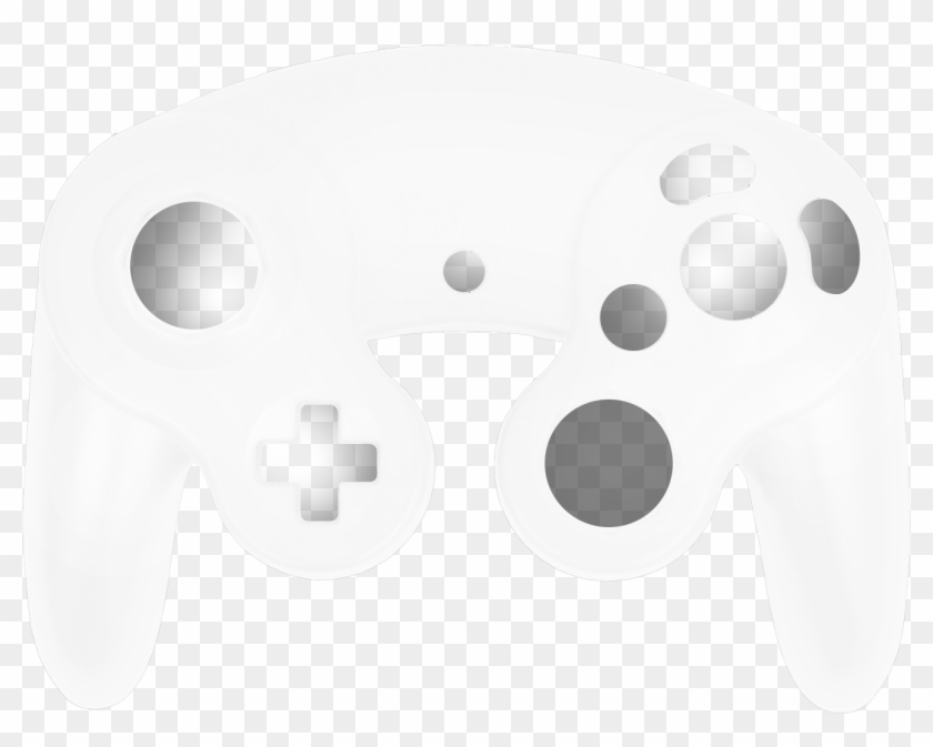 White Gamecube Shell - Game Controller Clipart