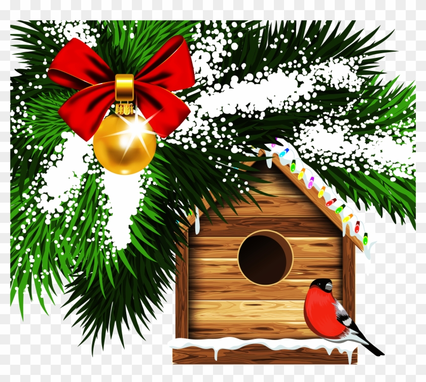 View Full Size - Free Clipart Christmas Birds - Png Download