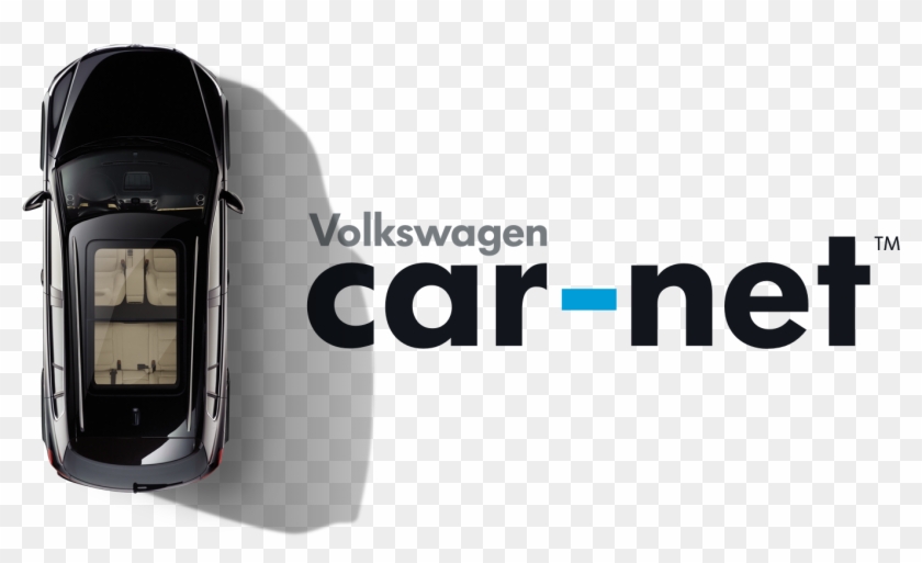 Car-net Logo And Top View Of Car - Volkswagen Top View Png Clipart #2332778