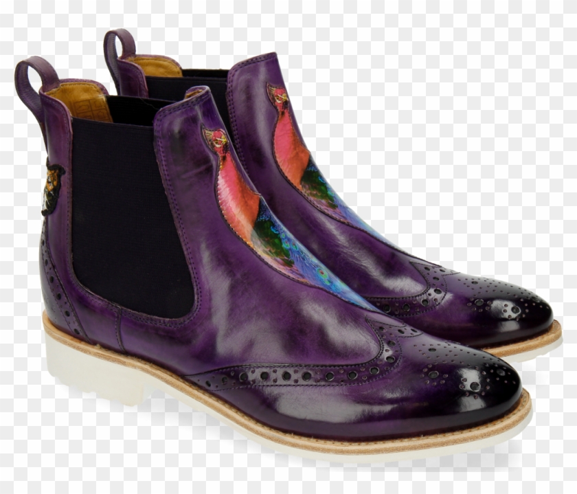 Ankle Boots Amelie 44 Purple Flame Peacock Bee Clipart #2333286