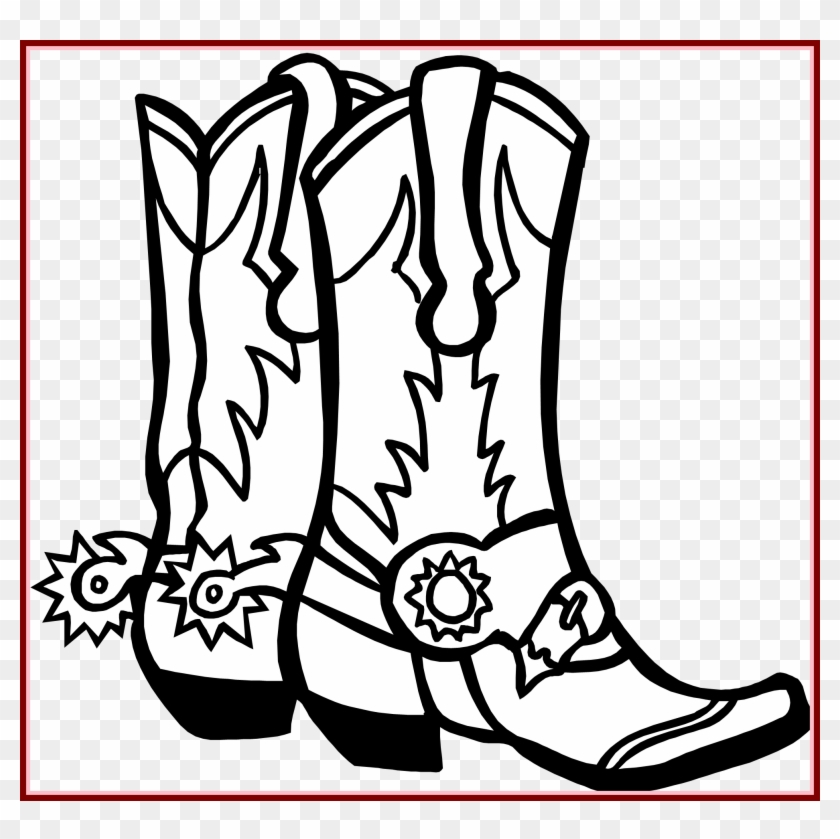 Appealing Best Black U White Clip Art - Cowboy Boots Clip Art Png Transparent Png