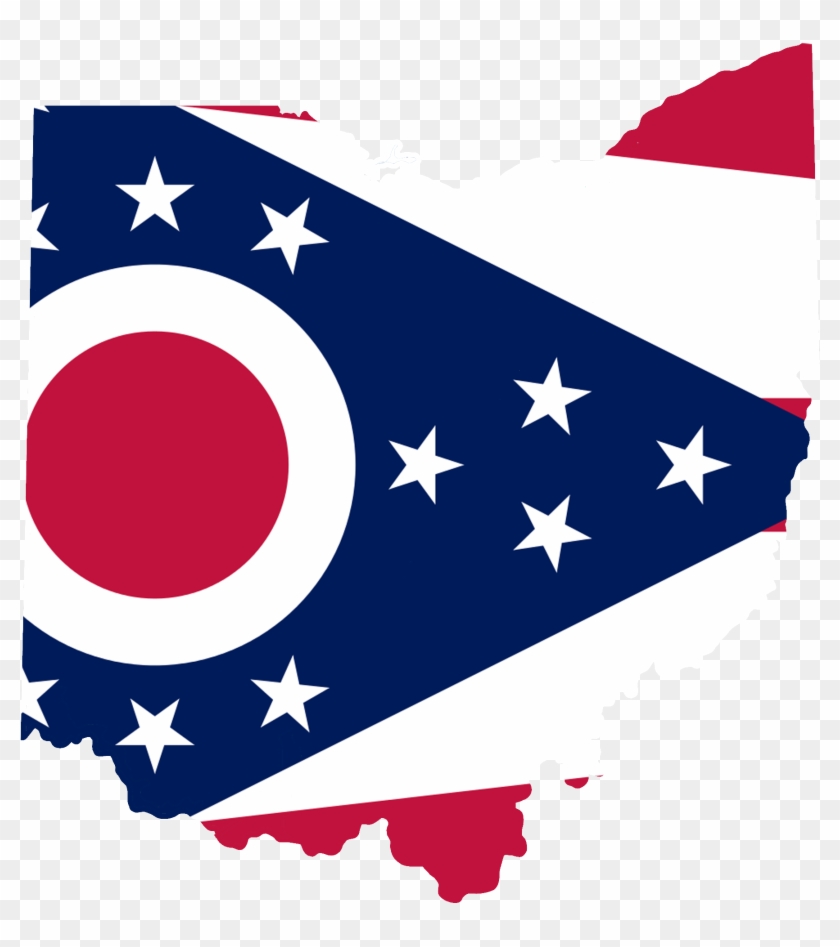 2000 X 2085 2 - Ohio Flag Map Clipart