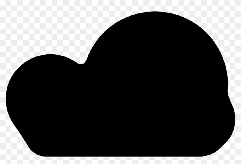 Dark Fluffy Cloud Comments - Heart Clipart