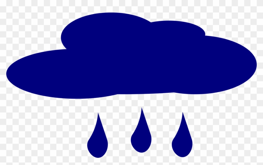 Forecast,rain,rain Drops,dark Clouds - Wolken Piktogramm Clipart